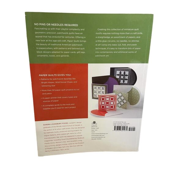 Paper Quilts Book Turn Traditional Quilt Motifs Contemporary Cards Crafts Sewing - Picture 2 of 6